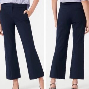 J.Crew Hayden Cropped Wide Leg Pants Black Linen Blend | size 8 | NWT